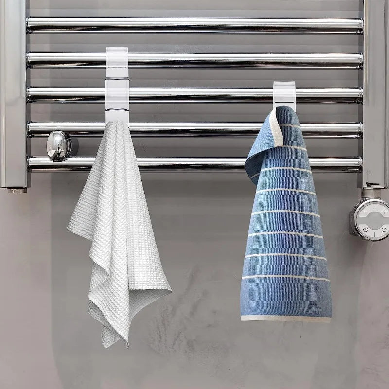 3/15pcs Bathroom Hanger Clips Heated Towel Radiator Rail