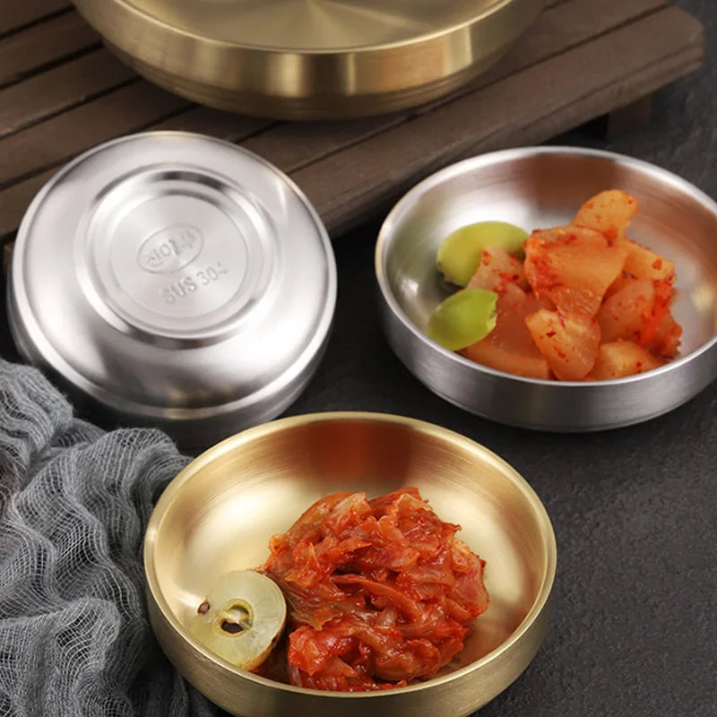 Stainless Steel Sauce Dish Small Dish Kimchi Dish