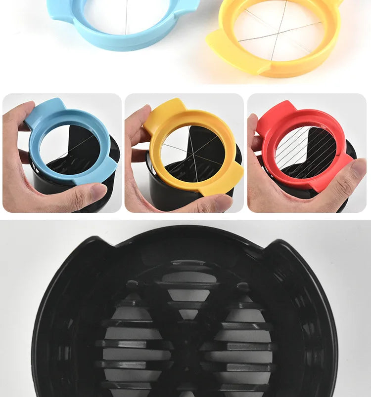 Stainless Steel Three In One Egg Slicer 3-In-1