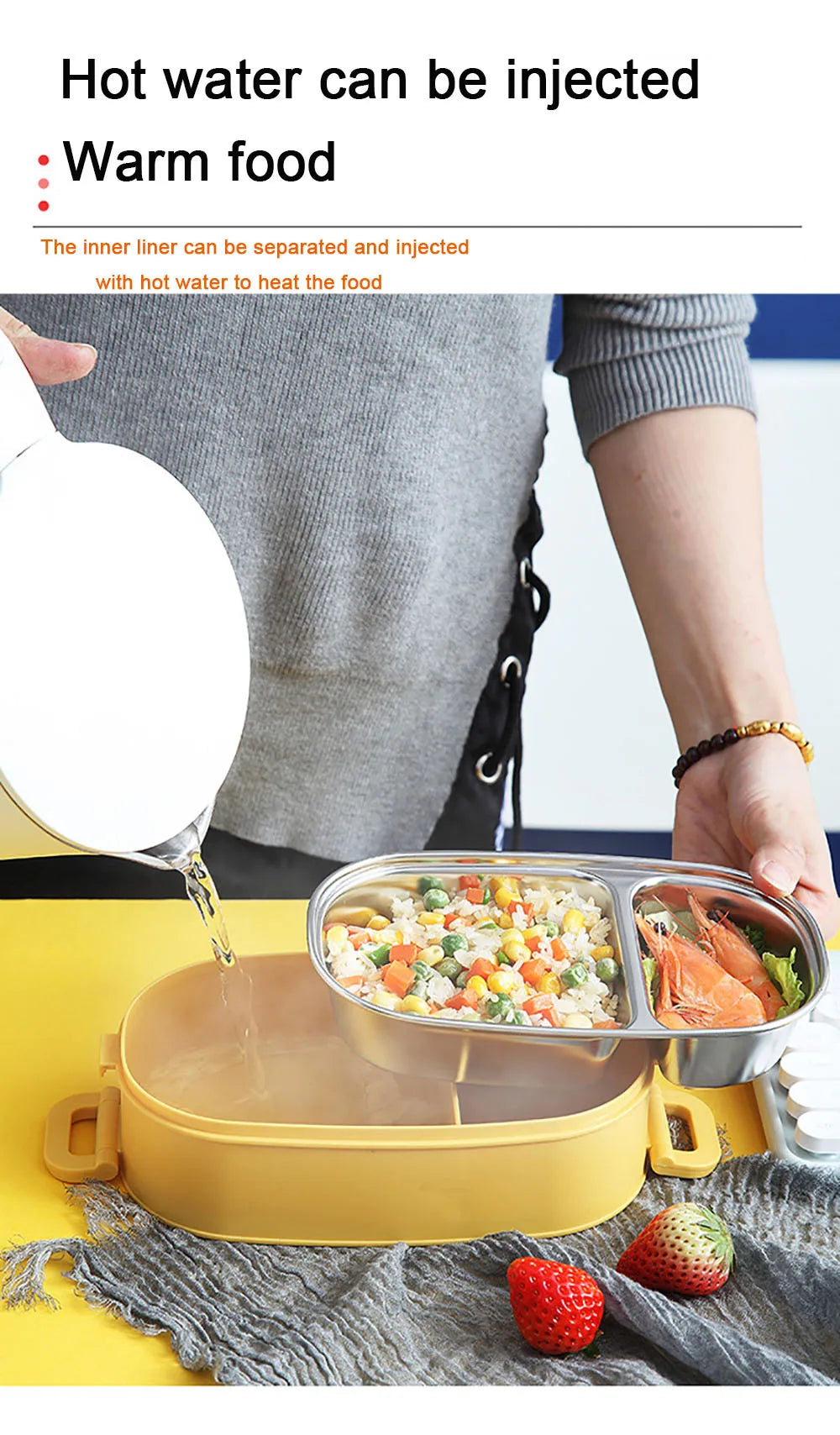 Multi-Layer Bento Box Thermal 304 Stainless Steel Lunch