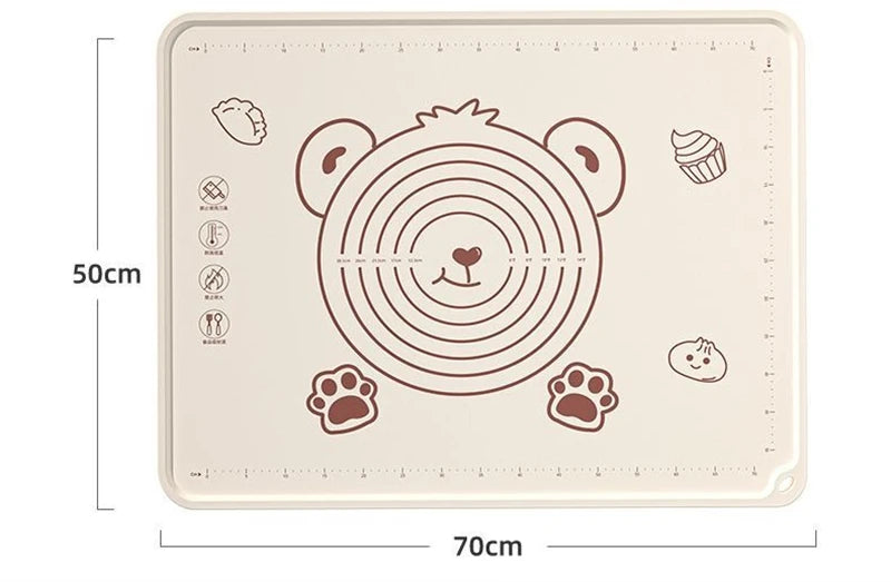 Thicken Oversize 70/65/50cm Silicone Baking Mat Pastry Rolling