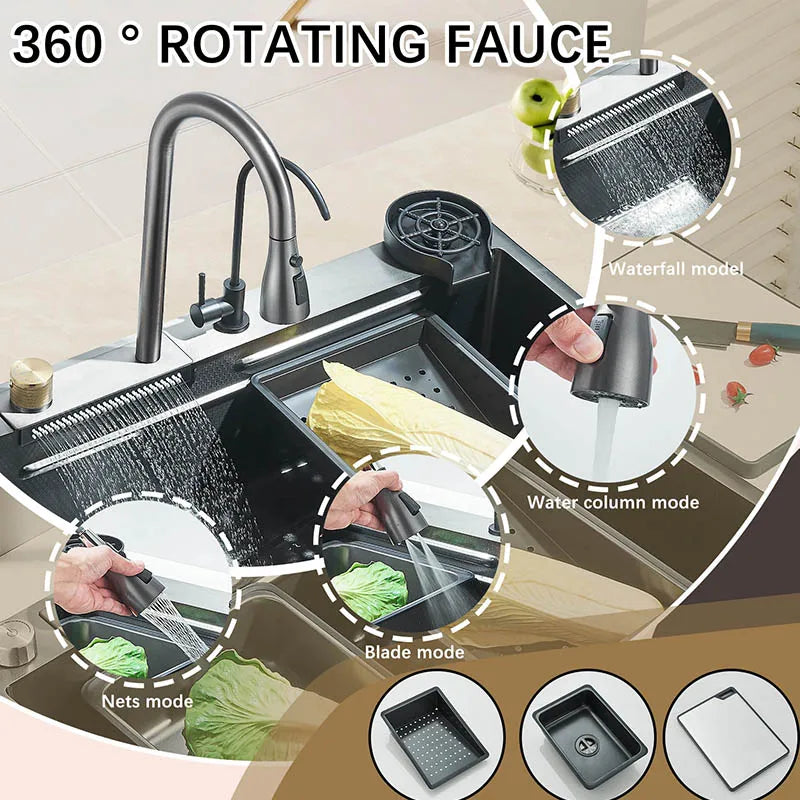 Slot Sink Faucet 304 Stainless Steel Large 60x45cm