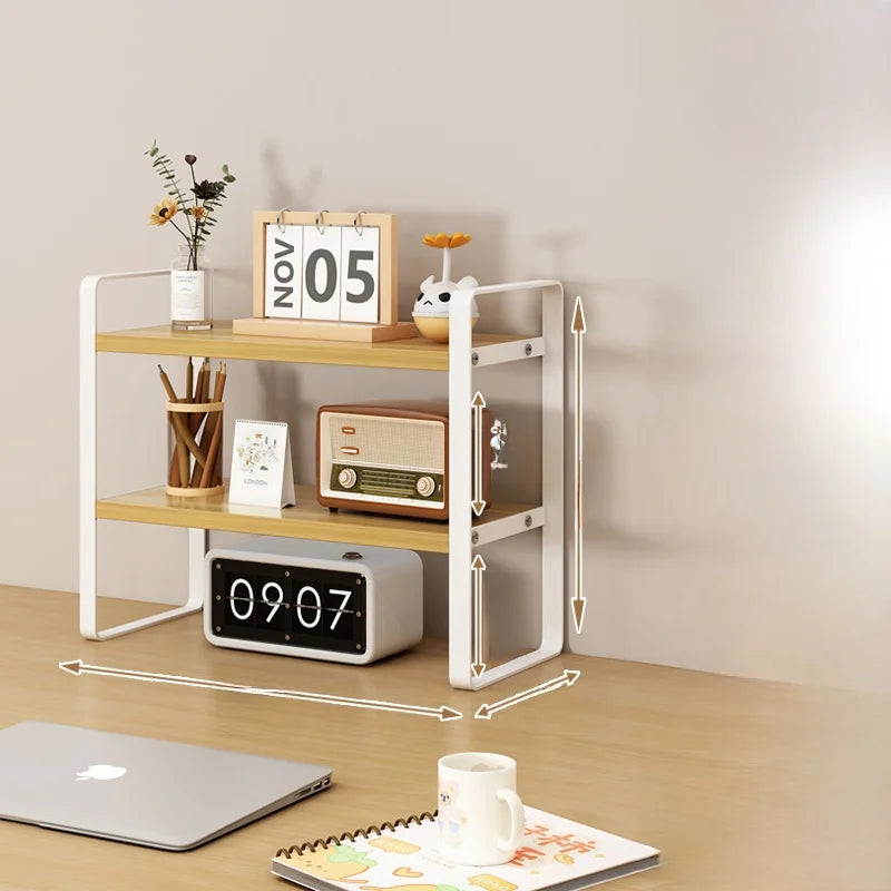 Multi-Layer Desk Organizer Rack Office Computer Table Storage