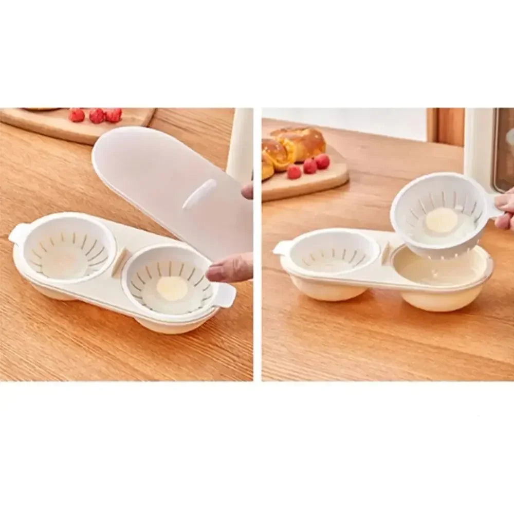 Creative Egg Poacher Food Grade Pans Double Cup