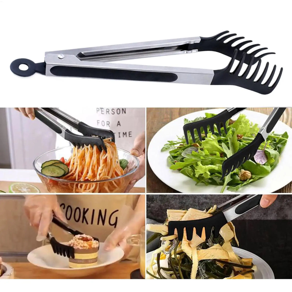 Tongs Silicone Food Tongs Non Stick Cooking Serving