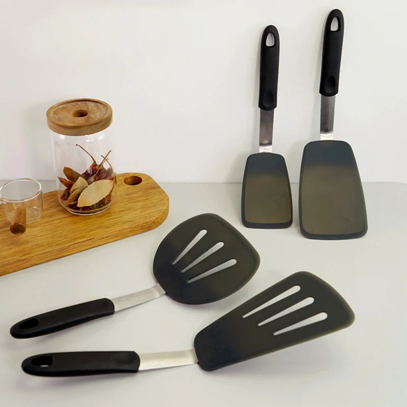 Nonstick Silicone Turner Spatula Heat-Resistant Flexible Turner