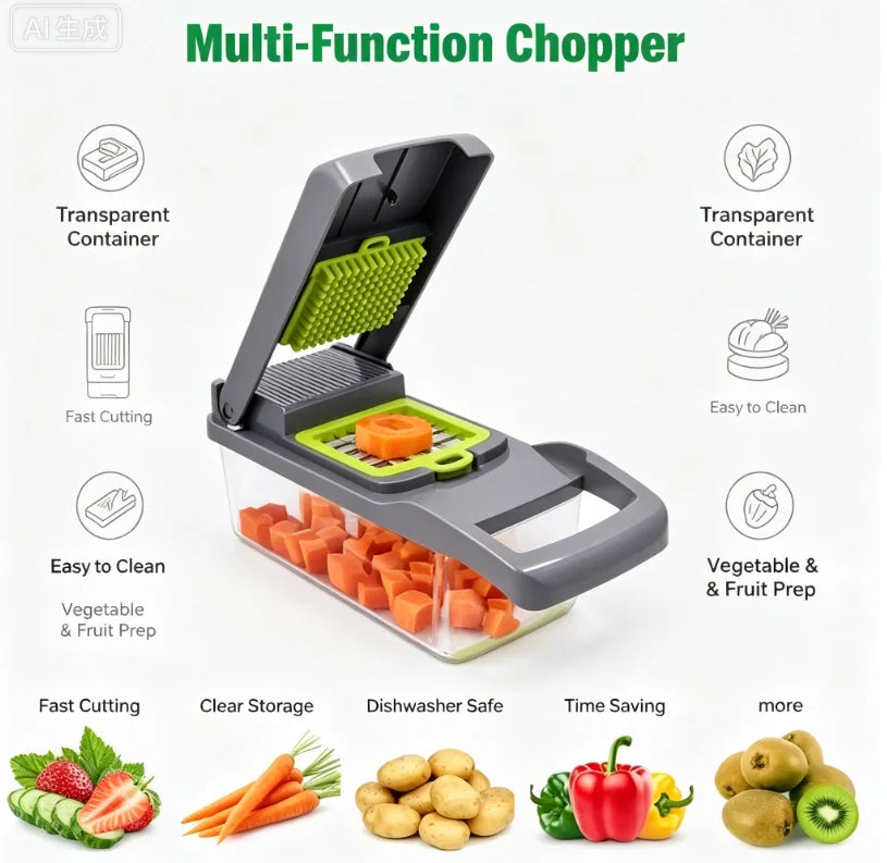 Versatile Vegetable Slicer Cutter Shredder Potato Carrot Scraper