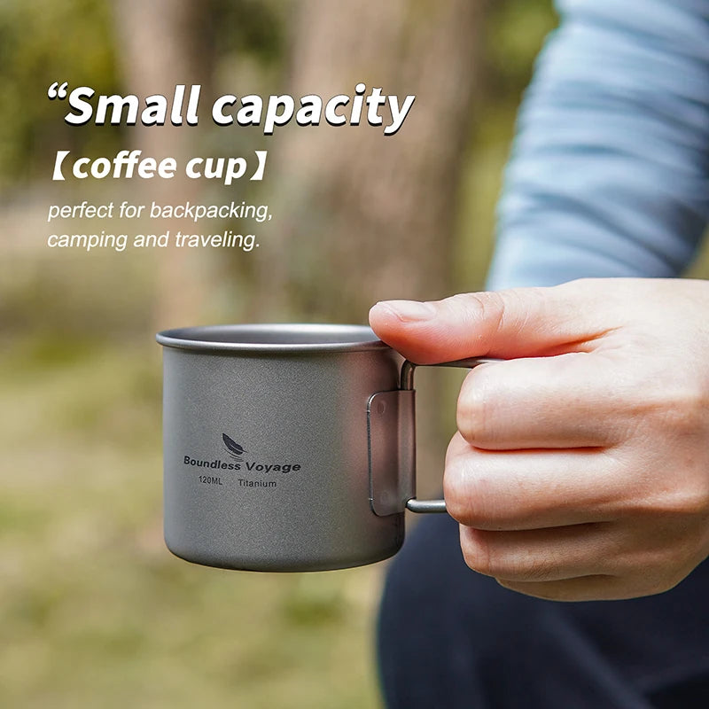 Boundless Voyage 5l Titanium Kettle Camping Coffee 500ml
