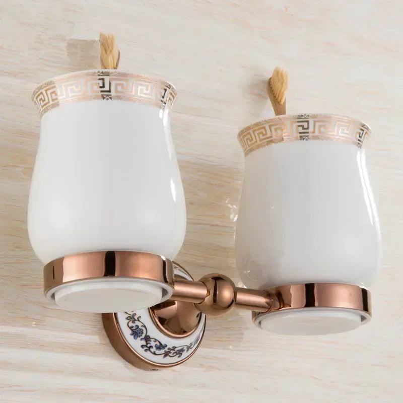 Zgrk Luxury Bathroom Hardware Wall Mount Rose Gold