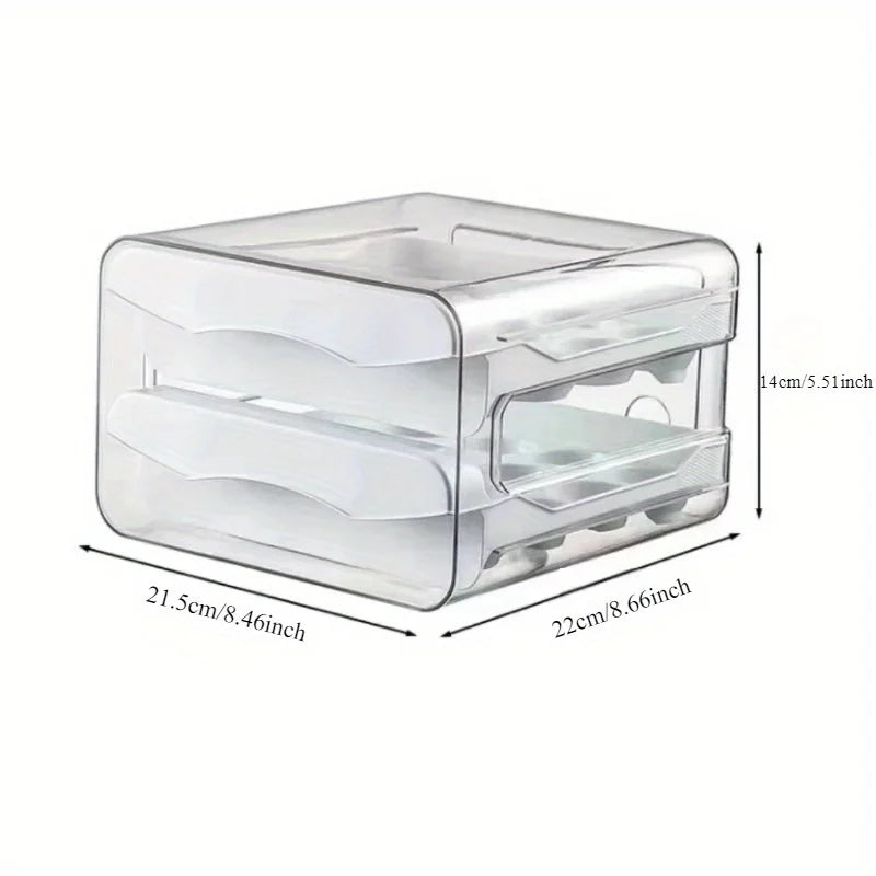 1/2pc Egg Storage Box Drawer-Type Refrigerator Egg Holder