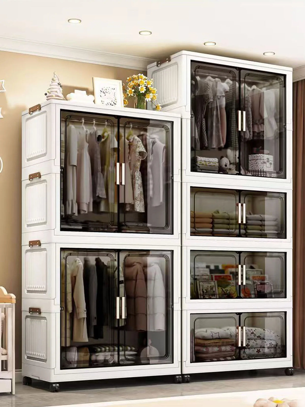 Storage Cabinet Folding Storage Box Living Room Toy