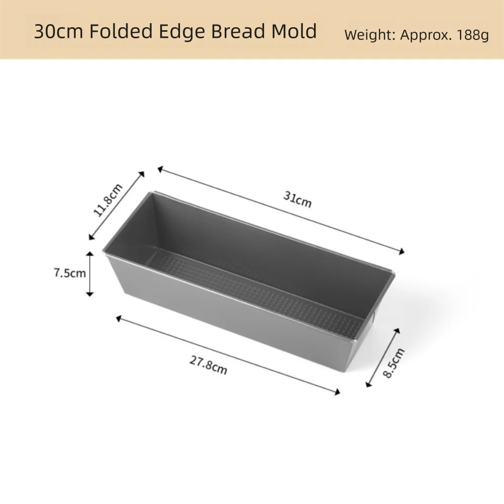 Thickened Carbon Steel Rectangle Loaf Pan Nonstick Baking