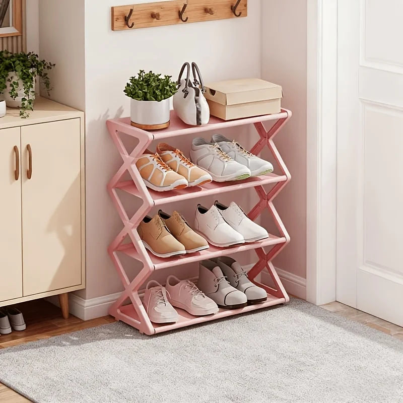 X-Shaped Simple Shoe Rack Multi-Layer Shoe Storage Rack