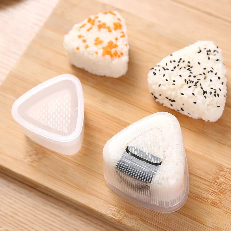 1/2pcs Triangular Plastic Sushi Rice Ball Maker Mould