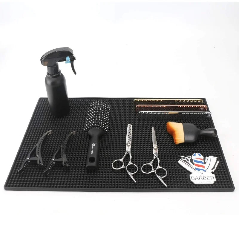 Salon Barber Mat Nonslip Barbershop Counter Mat Pvc