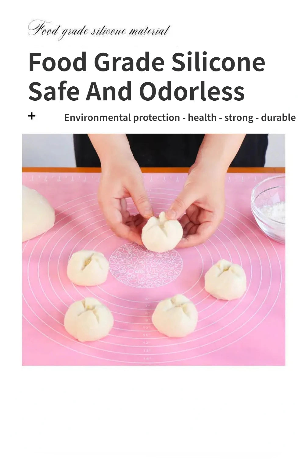Silicone Baking Mat Pizza Dough Maker Pastry Cooking