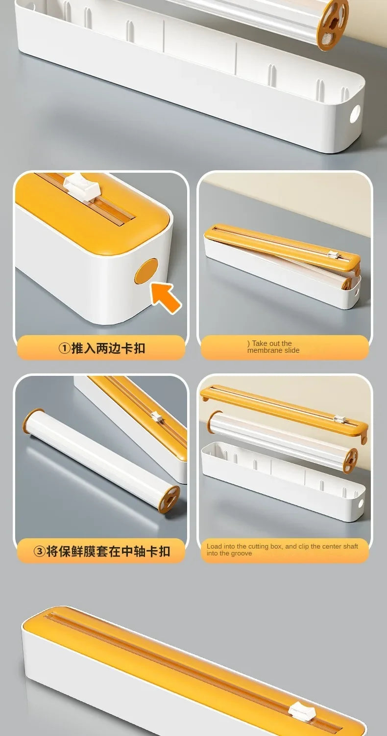 In Food Film Dispenser Wrap Dispenser Cutter Storage