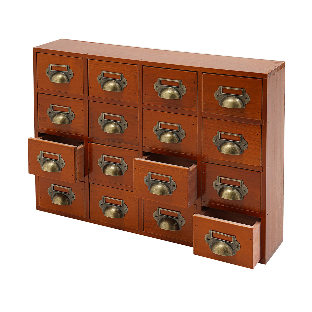 16 Drawers Storage Cabinet Apothecary Chests Cabinets Herb
