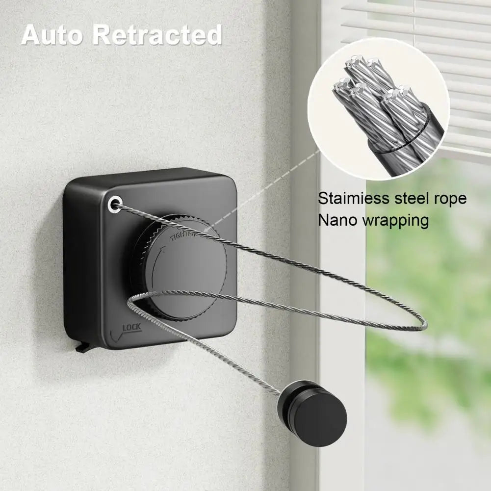 1m/4 2m Retractable Clothesline Stainless Seel Clothes-Drying