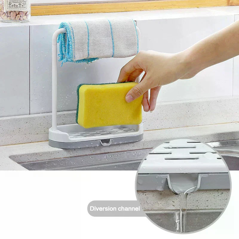 Dishcloth Drainer Rack Towel Rack Dishcloth Holder Countertop