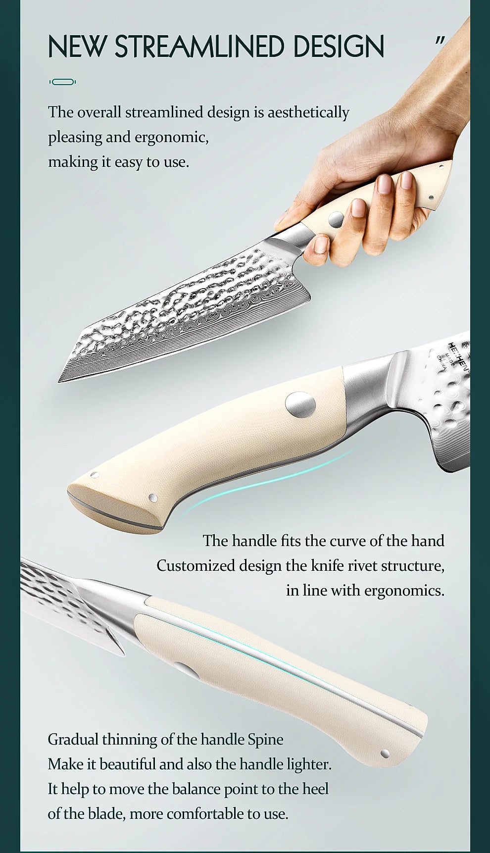 Hezhen 1pc Or 5pc Knife Chef Knife 67