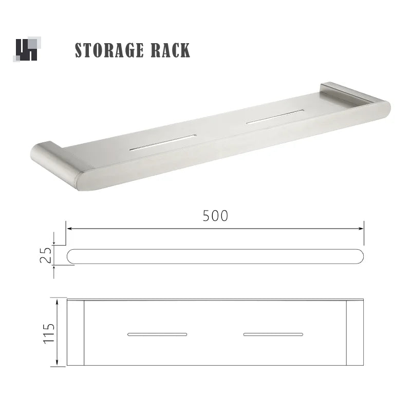 Brushed Towel Ring Holder Bar Rack Brush/Paper Holder