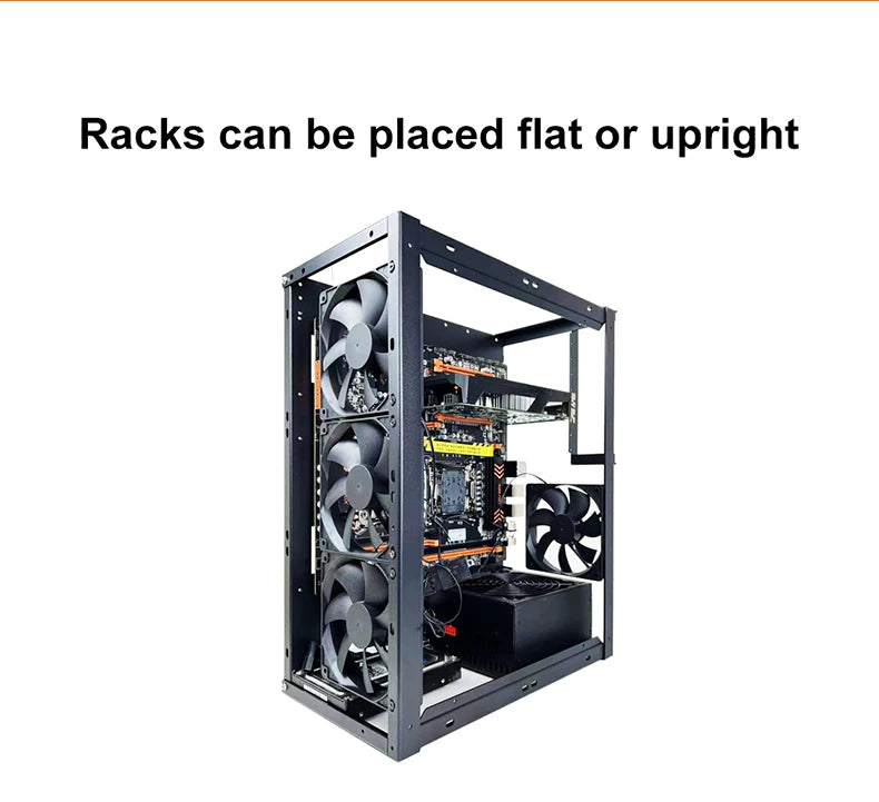 Diy Computer Motherboard Case Rack Aluminum Frame Chassis