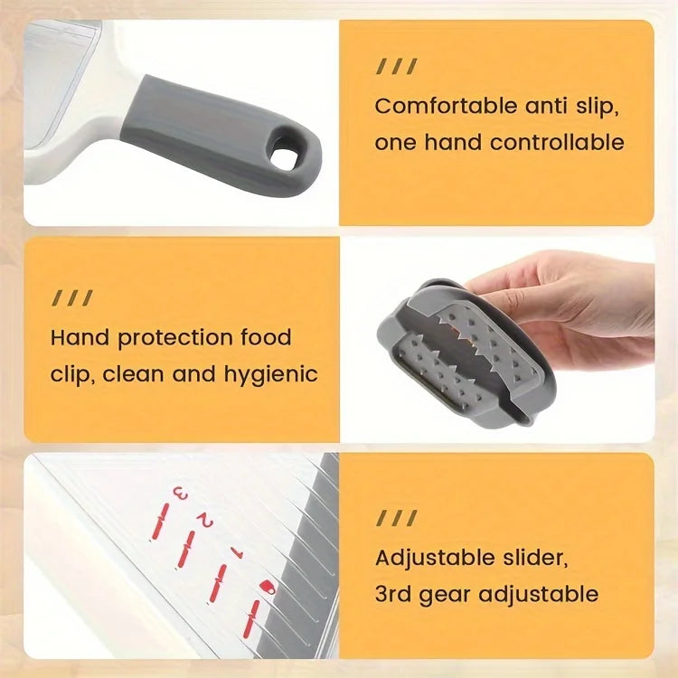 Handheld Vegetable Slicer Adjustable Stainless Steel Blade