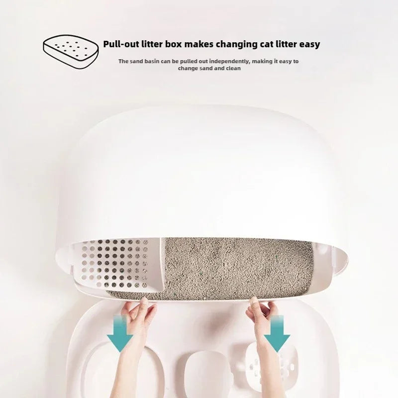 Makesure Cat Litter Box Fully Enclosed Cat Toilet