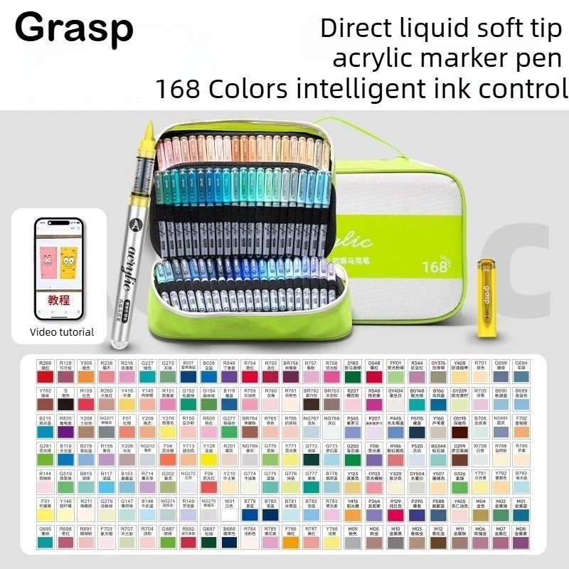 Grasp 168/1 Colors Acrylic Marker Pens Waterproof Pen
