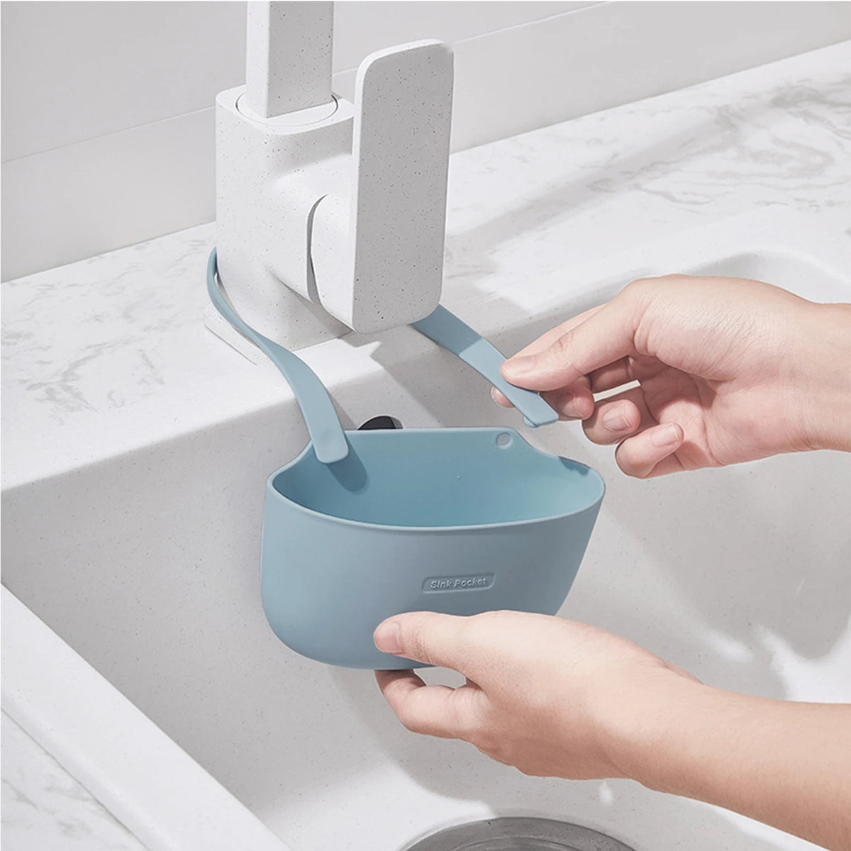 Sink Sponge Holder Storage Drain Basket Layer Hanging