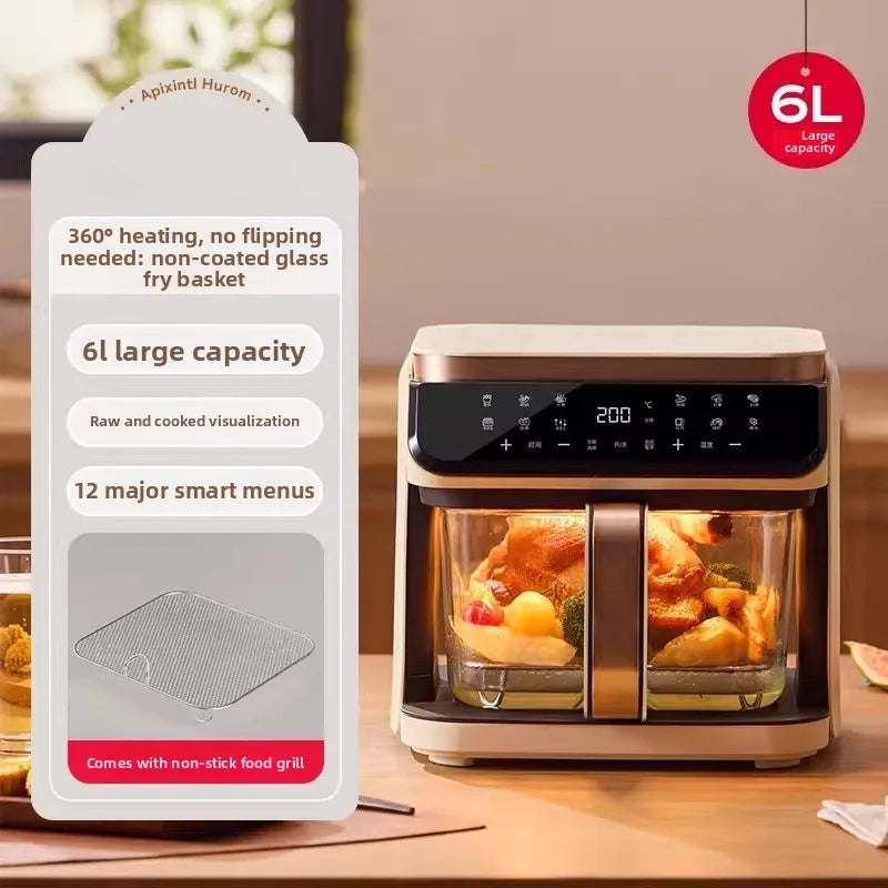 Air Fryer Glass Visual 4l Air Electric Fryer