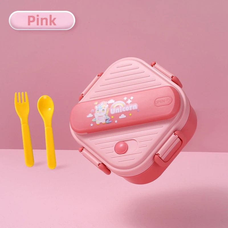 Grids Unicorn Lunch Box Children Students Sandwich Fruit