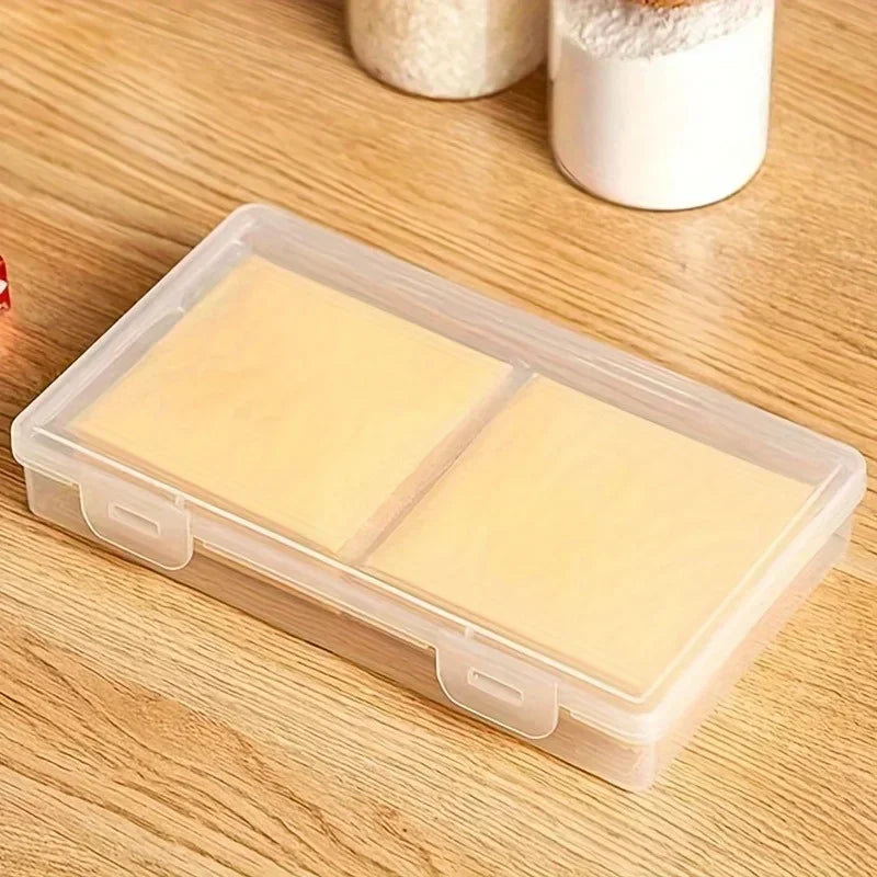Reusable Cheese Storage Container Transparent Food Seal Box