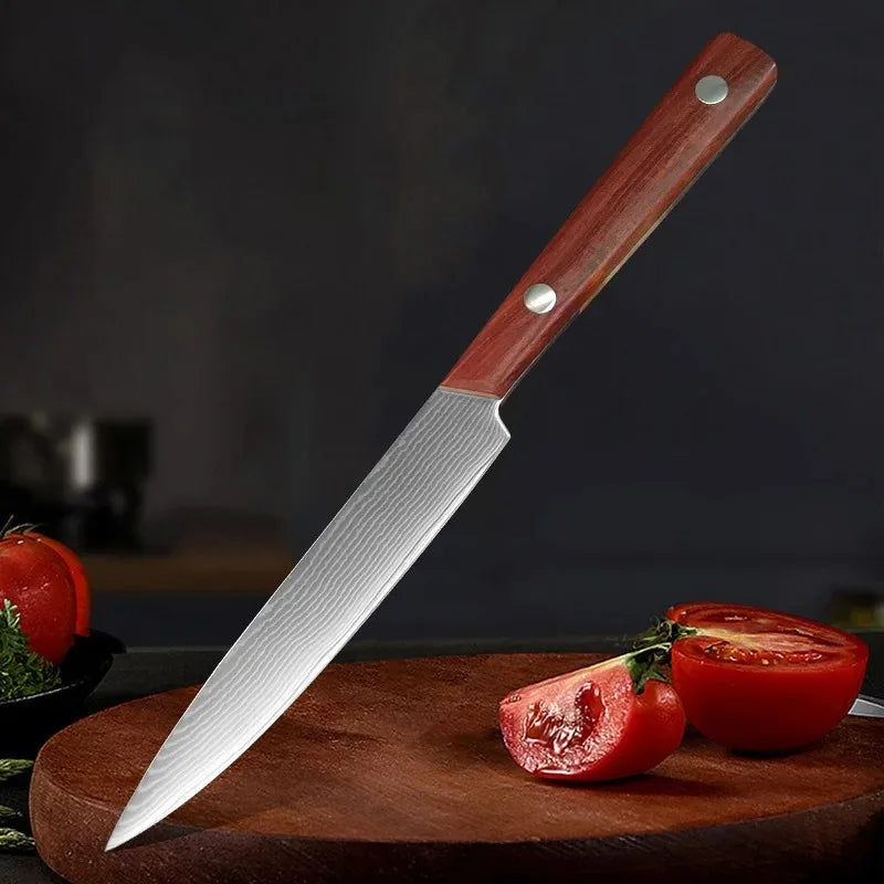 Damascus Steel Chef Knife Inch Utility Knife Cleaver