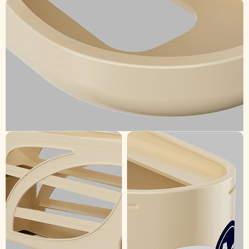 Automatic Rolling Tier Egg Holder Dispenser Refrigerator Egg