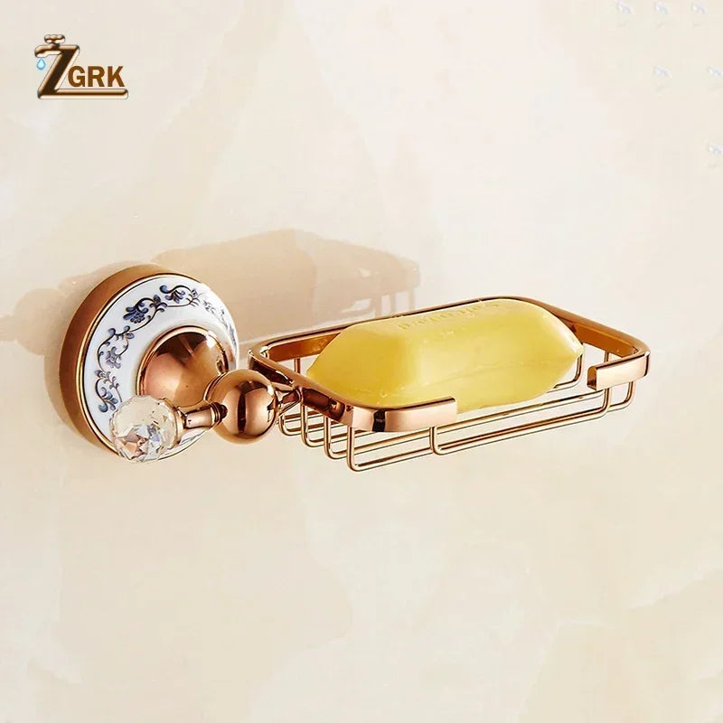 Zgrk Luxury Bathroom Hardware Wall Mount Rose Gold