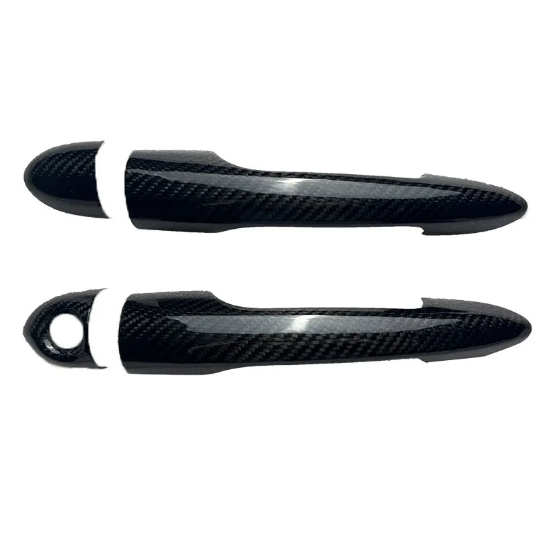 Real Carbon Fiber Exterior Door Handle Cover Trim