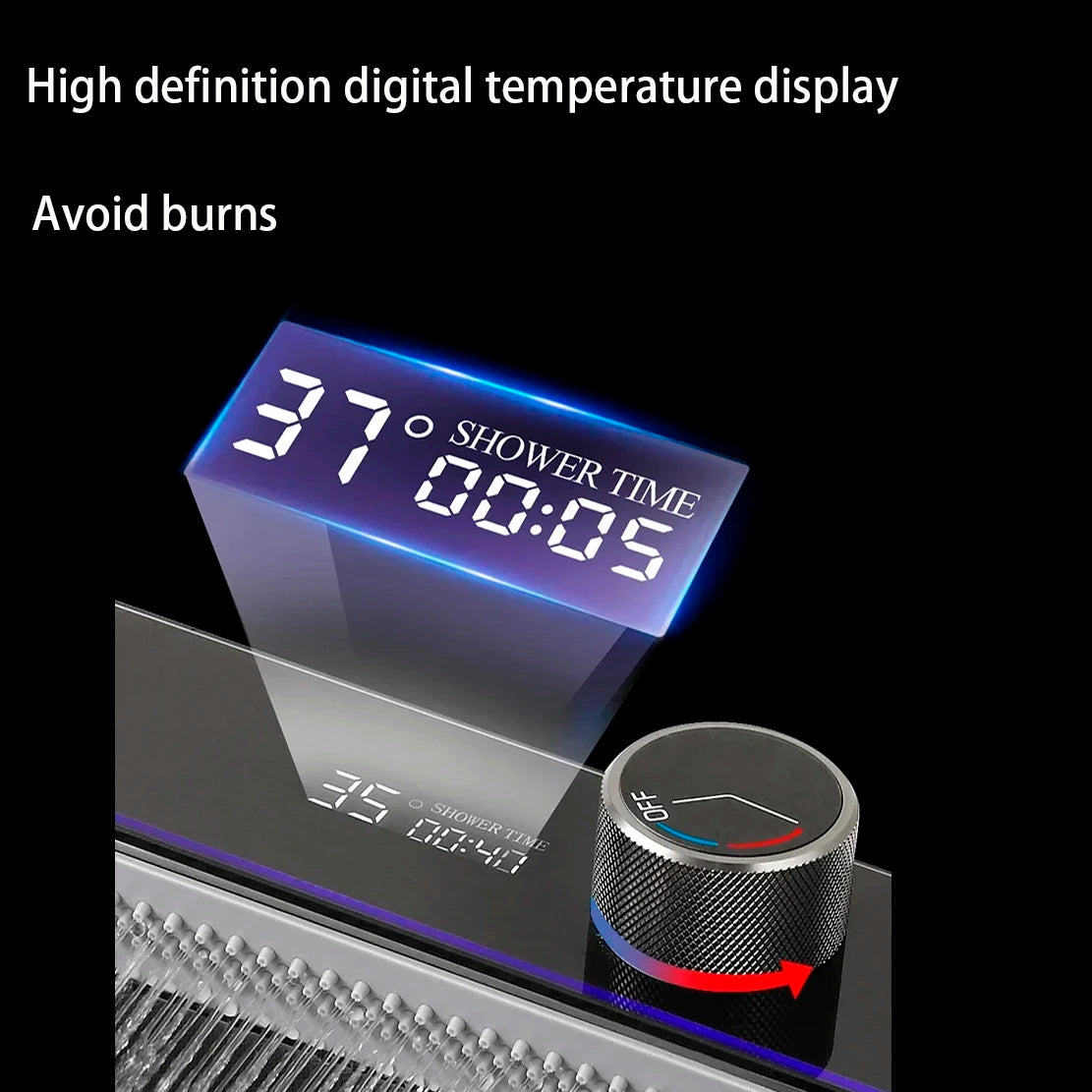 Sink Faucet Large Integrate Digital Display Multi-Function