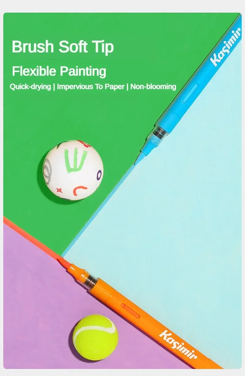 Kasimir Soft Brush Direct-Liquid Acrylic Marker Paint Pen