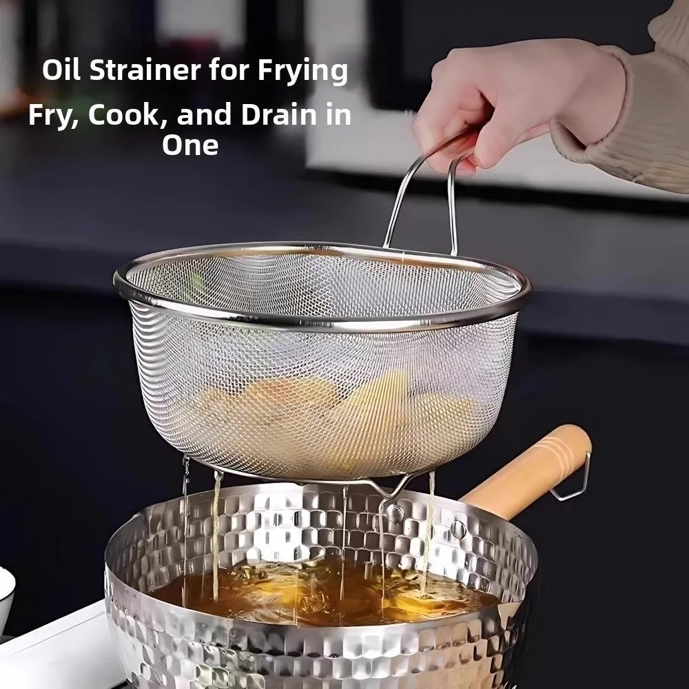 Cooking Utensils Frying Filter Basket Stainless Steel Pot