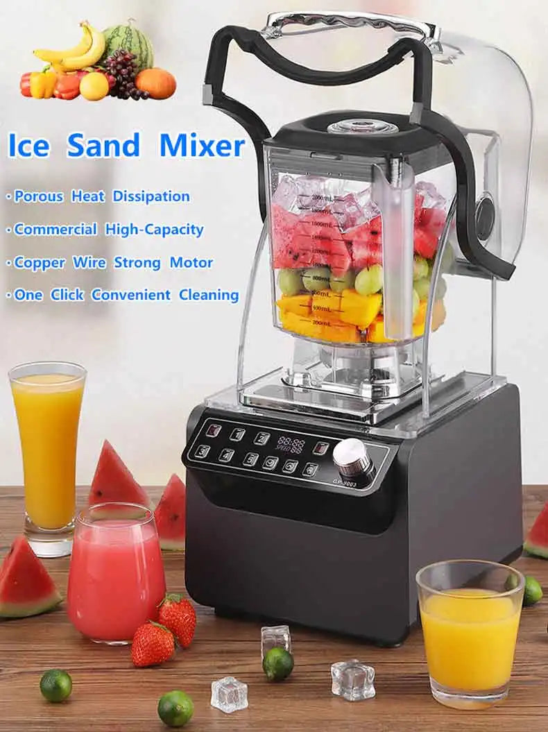 1800w Heavy Duty Commercial Grade Blender Mixer Juicer