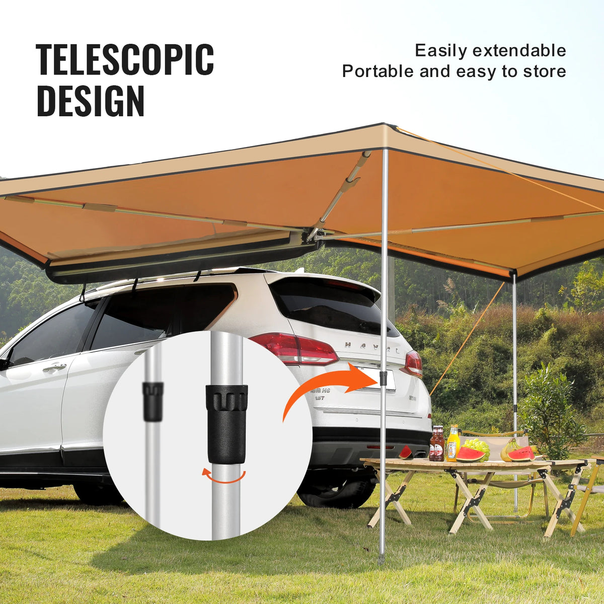 Succebuy Vehicle Awning Retractable Car Side Awning Car