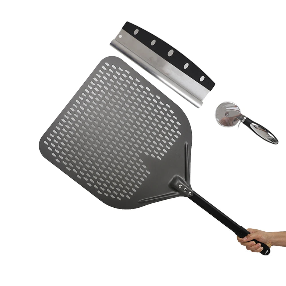 15 16 Inch Big Pizza Peel Perforated Shovel