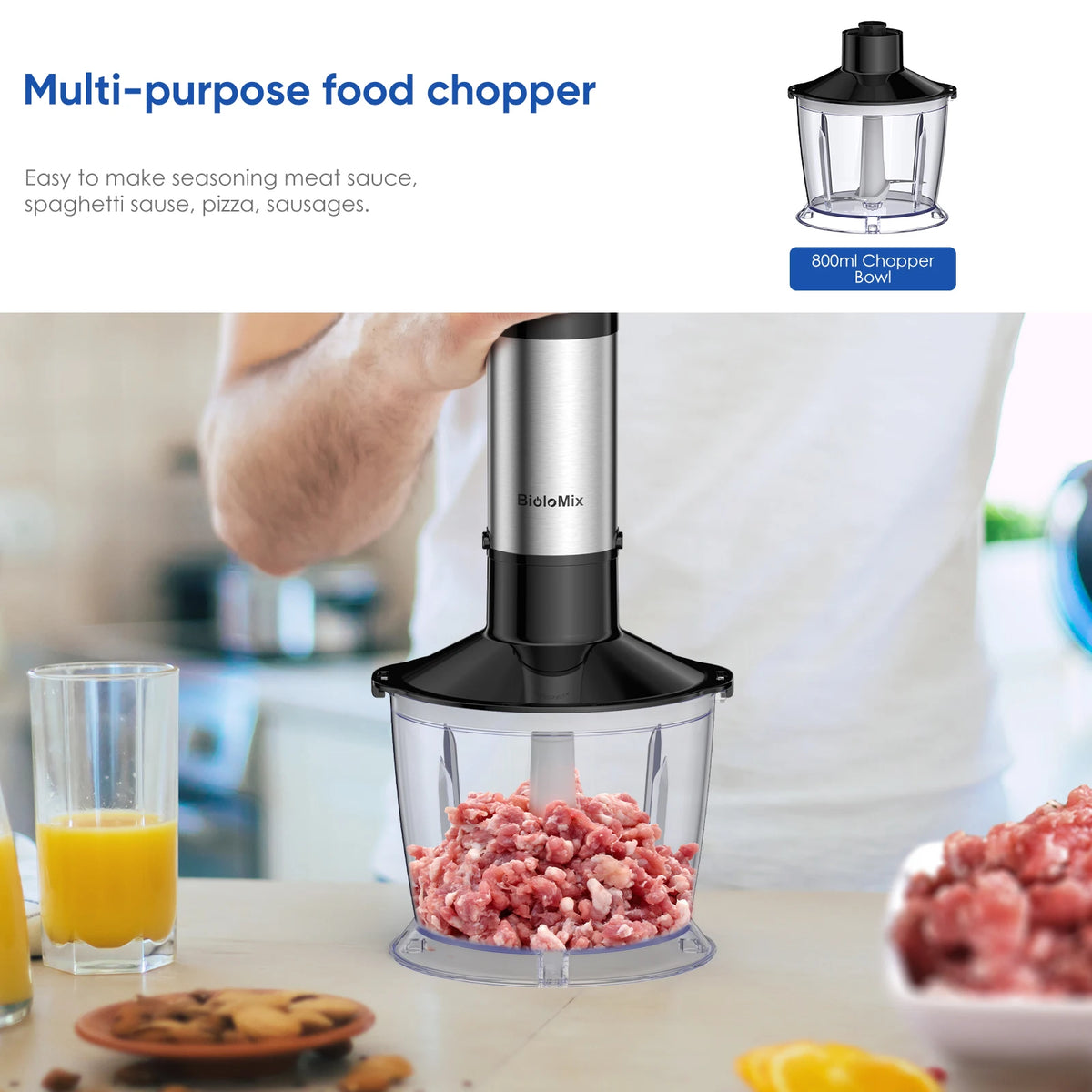 Biolomix In Immersion Hand Blender 1500w Blender 304