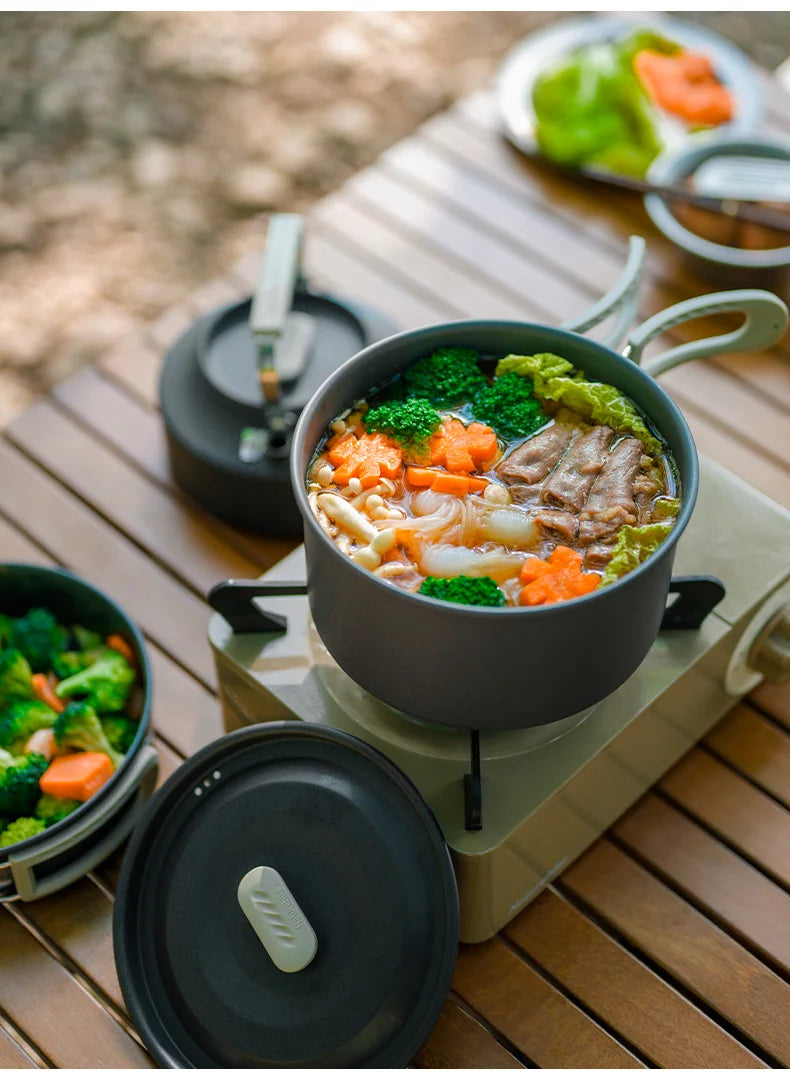 Naturehike Camping Cookware Kit Outdoor Frying Pan Kettle