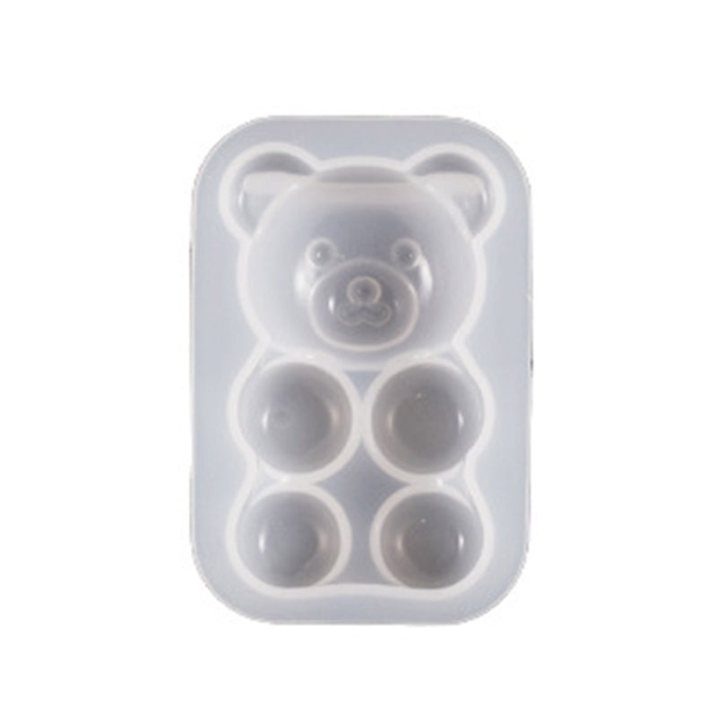 E0bf Diy Semi Three-Dimensional Bear Silicone Mold Epoxy