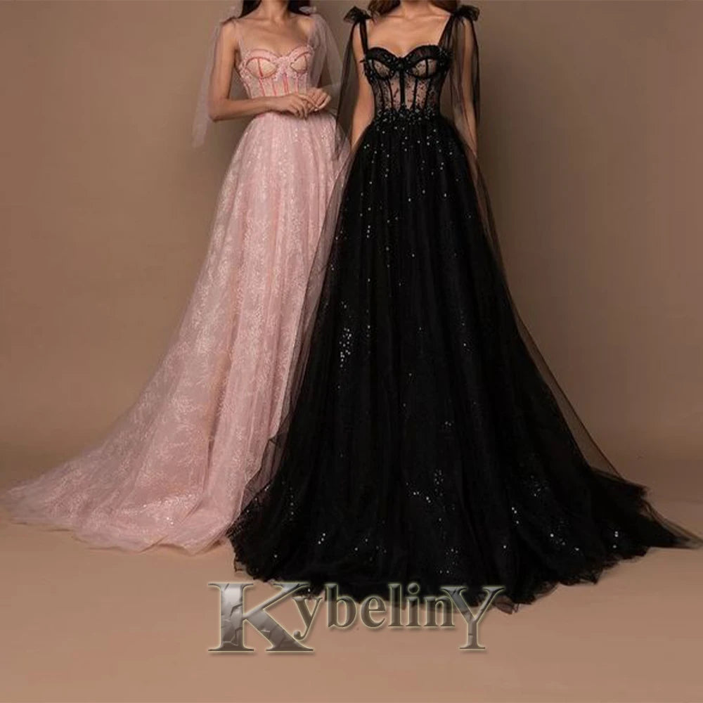 Kybeliny Graceful Evening Dresses Women Crytalsone-Shoulder