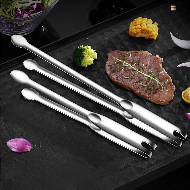 Grill Tongs Stainless Steel Food Clip Bbq Steak