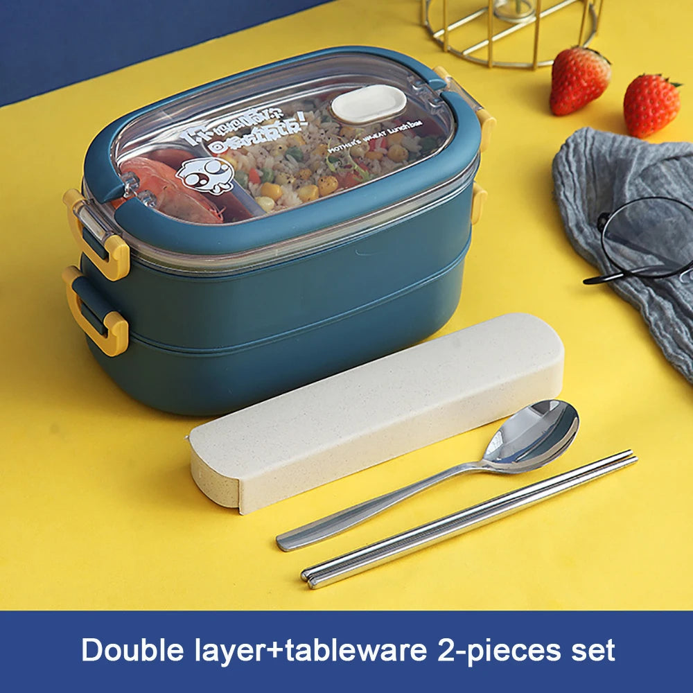 Multi-Layer Bento Box Thermal 304 Stainless Steel Lunch